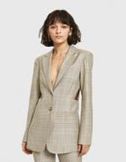 Tibi Cut Out Pleated Blazer
