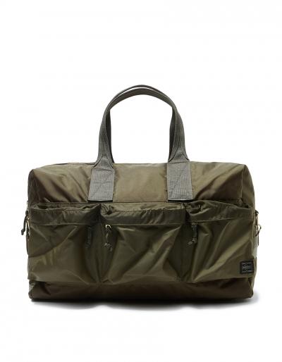 Porter-yoshida & Co. Force 2way Duffle Bag In Olive