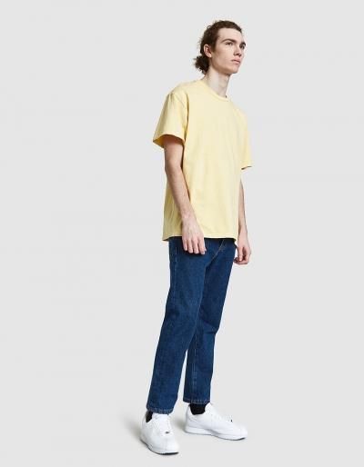 John Elliott Big Tee In Washed Yellow