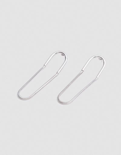 Pamela Love Large Jetty Earrings In Sterling