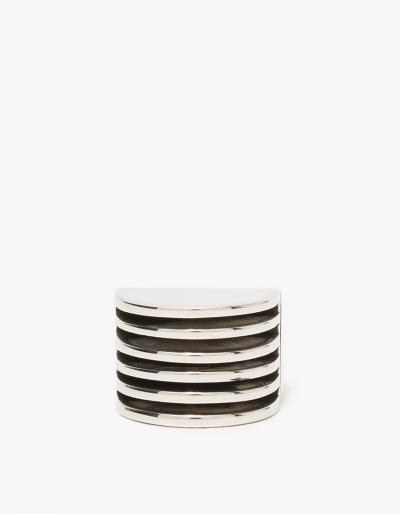 Agmes Wide Silver Boeri Ring