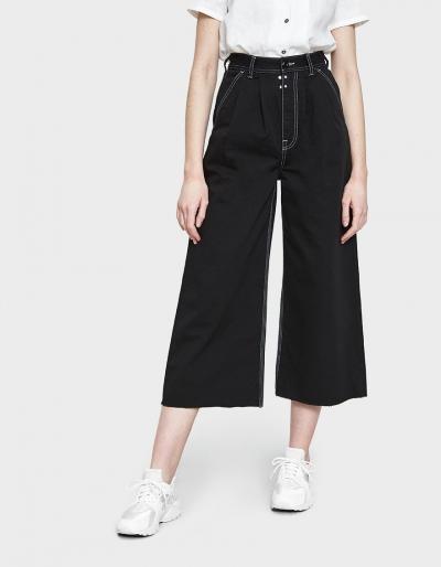 Mm6 Maison Margiela Garment Dyed Denim In Black