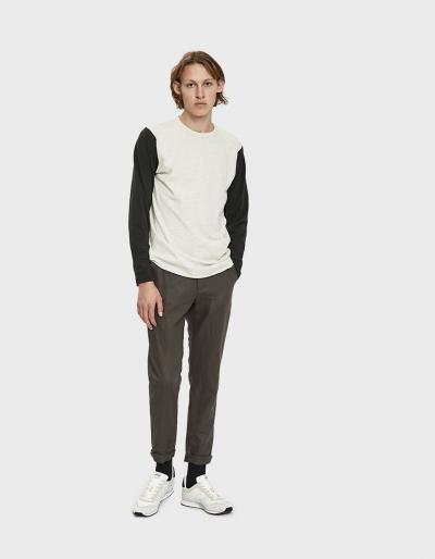 Velva Sheen L/s Set-in Baseball Tee