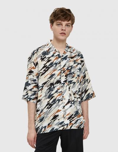 Lemaire Convertible Collar Shirt In