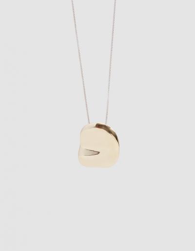 Faris Big Dip Bronze Necklace