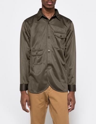 Han Kjobenhavn Army Shirt In Army Green