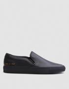 Common Projects Slip On In Leather In Black
