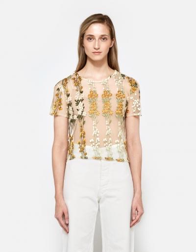 Farrow Sheer Floral Top