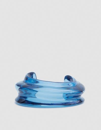 Lizzie Fortunato Sculptural Cuff In Blue
