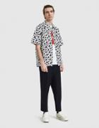 Marni S/s Sport Shirt In Blue Navy/white