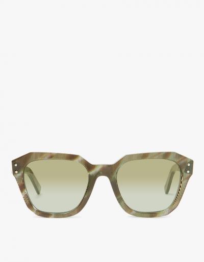 Ahlem Pont Des Arts Sunglasses In Green Rhombus