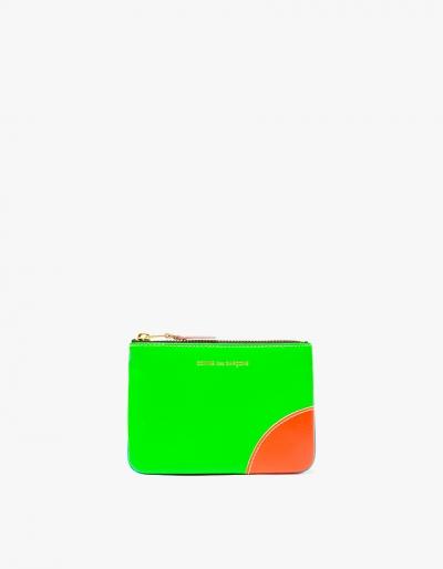 Comme Des Gar Ons Wallet Super Fluo Leather