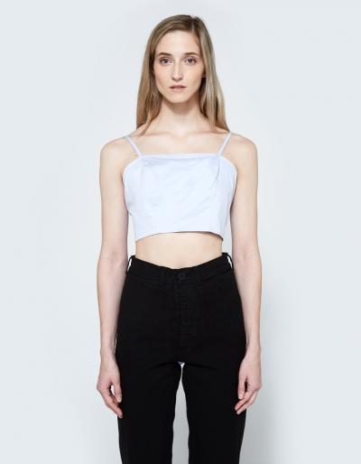 Farrow Clare Wrap Top In Pale Blue