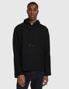 Our Legacy Flat Hoodie Black Chunky Waffle