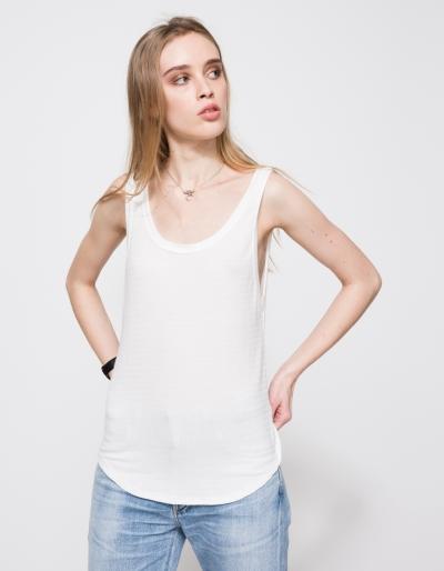 Lna Deep Scoop Tank In White/ivory