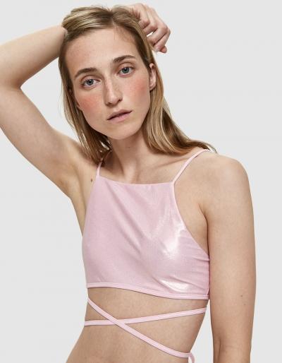 Ack Filo Swim Top In Glitz