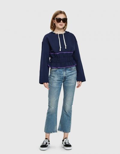 Dima Leu Sbieco Canvas Hoodie