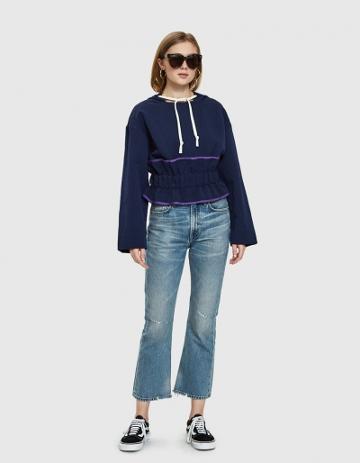 Dima Leu Sbieco Canvas Hoodie