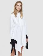 J.w. Anderson White Cotton Shirt With Black Cuffs