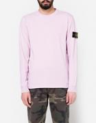 Stone Island Cotton Jersey Ls T-shirt In Rose Quartz