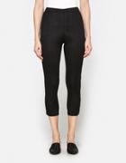 Pleats Please By Issey Miyake Slim Cropped Pants In Black