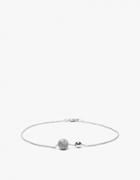 Another Feather Marble + Silver Pearl Anklet