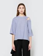 Toit Volant Sophie Top In Blue/white