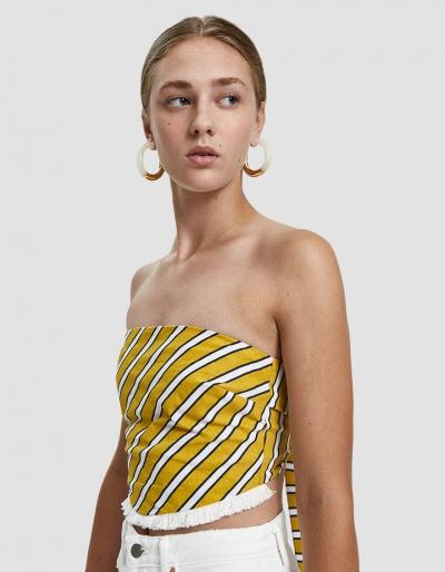 Farrow Drew Striped Bandeau Top
