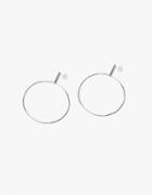 Winden Cooper Hoop Earrings In Sterling