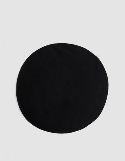 Walk Of Shame Wool Beret In Black