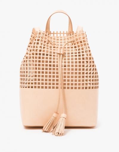 Loeffler Randall Drawstring Backpack In Natural