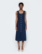 Paloma Wool Flipo Linen Button Front Dress