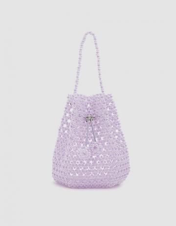 Not Impressed Tulipa Bag In Lilac Iridescent