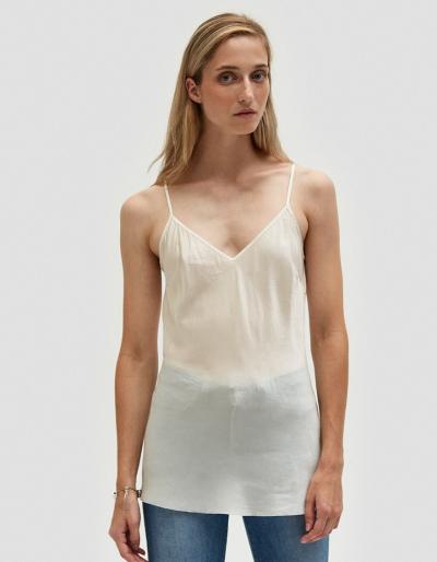Organic By John Patrick Bias Camisole In Vintage White