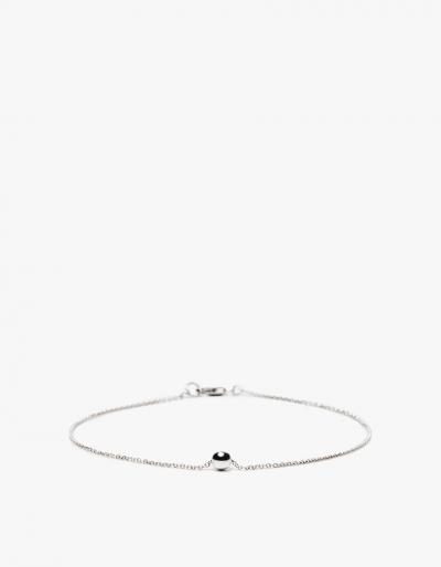 Another Feather Silver Pearl Anklet