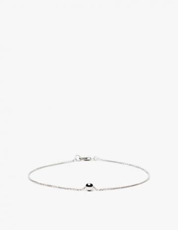 Another Feather Silver Pearl Anklet