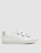 Veja Esplar Leather 3-lock Sneaker In Extra White
