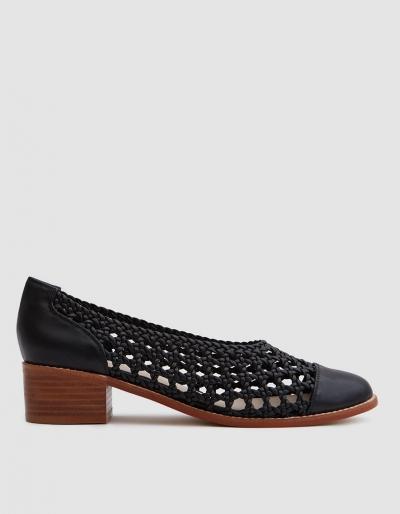 Intentionally Blank Barnard Woven Heel In Black