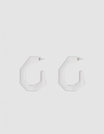 Rachel Comey Factor Earrings In Clear