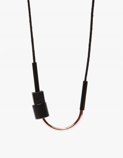 Maslo Jewelry Chock A Block Copper & Black