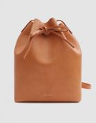 Mansur Gavriel Bucket Bag In Cammello/rosa