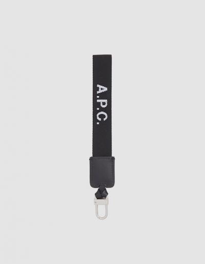 A.p.c. Patrice Keychain In Black