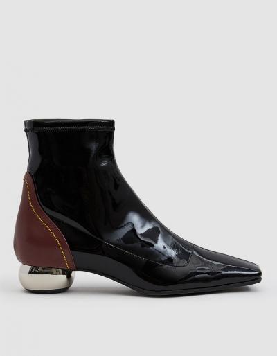 Ellery Stretch Patent Chelsea Boot