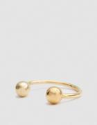 Maslo Jewelry Sphere Cuff In Gold