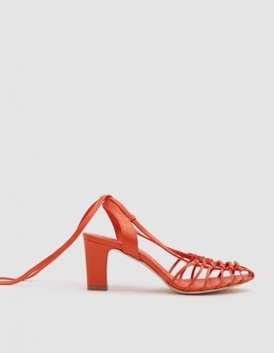 Maryam Nassir Zadeh Maribel Sandal In Flame Calf