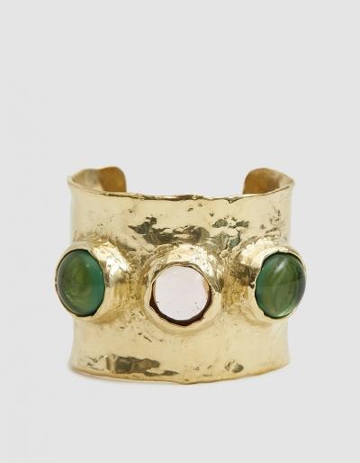 Mondo Mondo Jupiter Hammered Brass Cuff