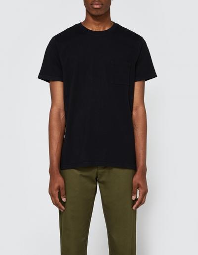 Tr S Bien Pocket Tee In Black Overdye