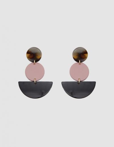 Rachel Comey Neale Acrylic Earrings In Pink Black