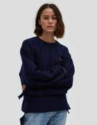 Collina Strada Sweatshirt Grommeted In Navy