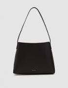 Mansur Gavriel Small Hobo Bag In Black/flamma